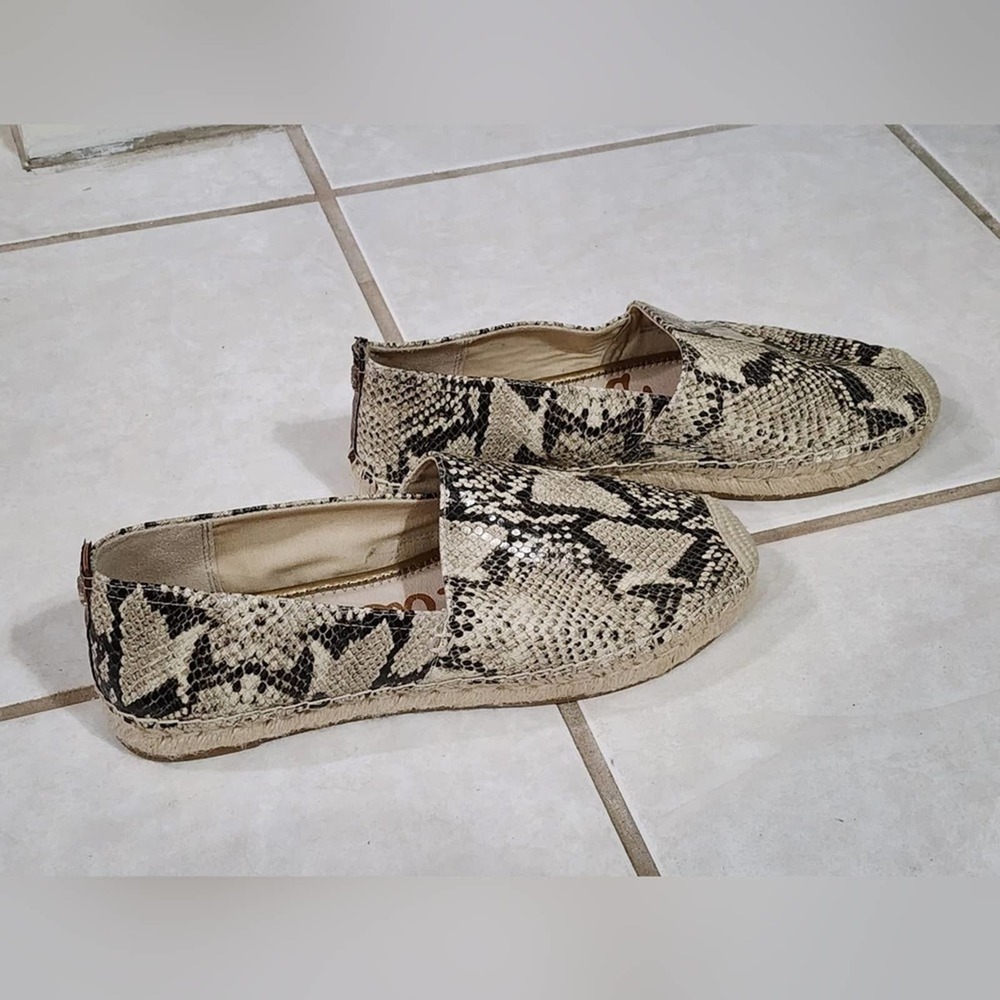 Sam Edelman Python Snakeskin Espadrille Sneakers … - image 3